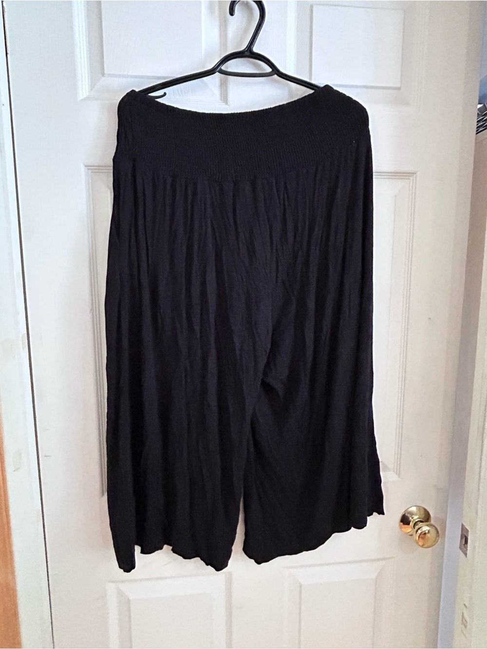 torrid Crop Super Soft Wide-Leg Pant Deep Black Size 1 - Picture 2 of 6
